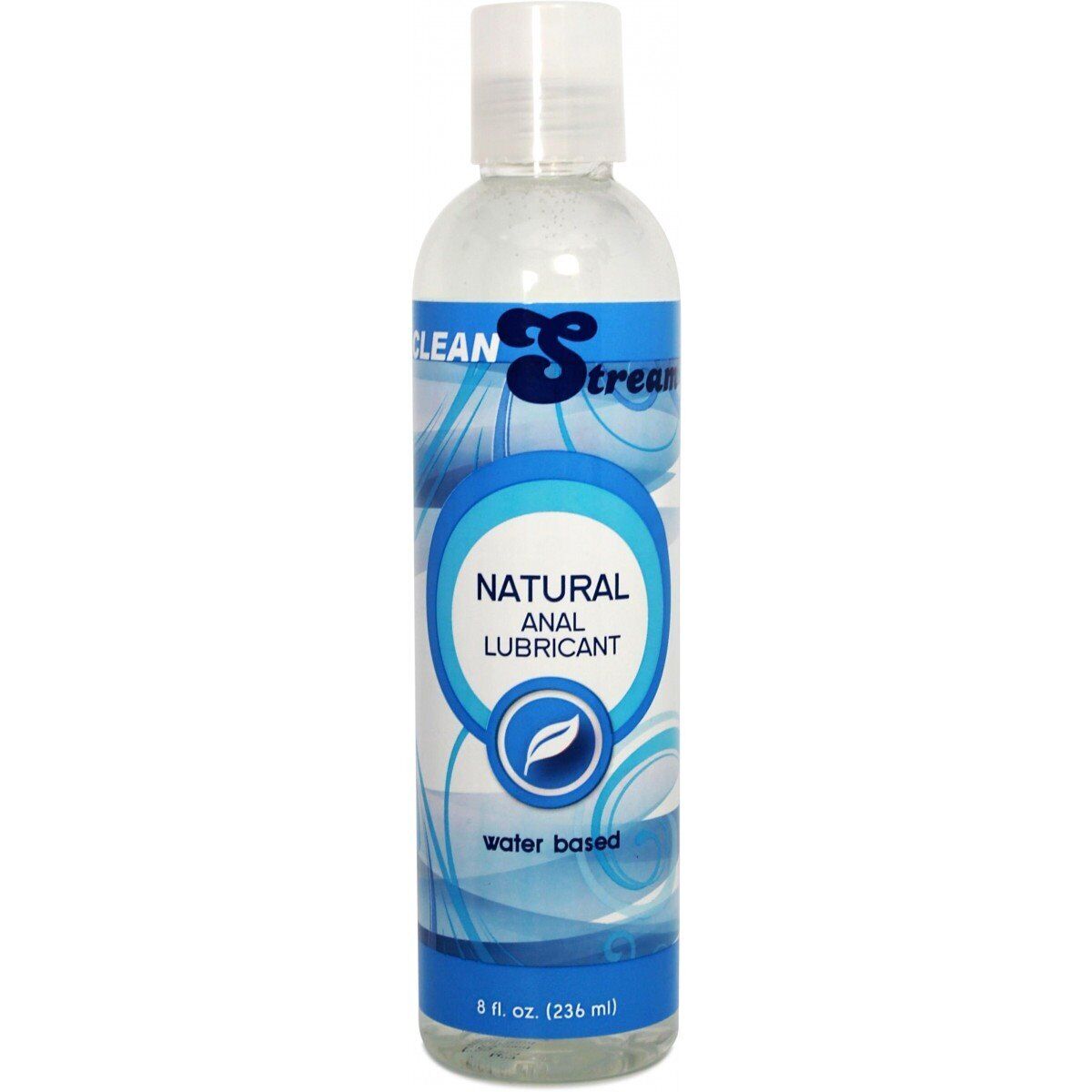 Cleanstream Natural Water Based Anal Lube Lubricant Body Glide 8 Oz