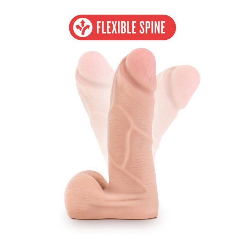 5" Realistic Soft Flexible Bendable Cock with Balls Dildo Sex-toys for Women