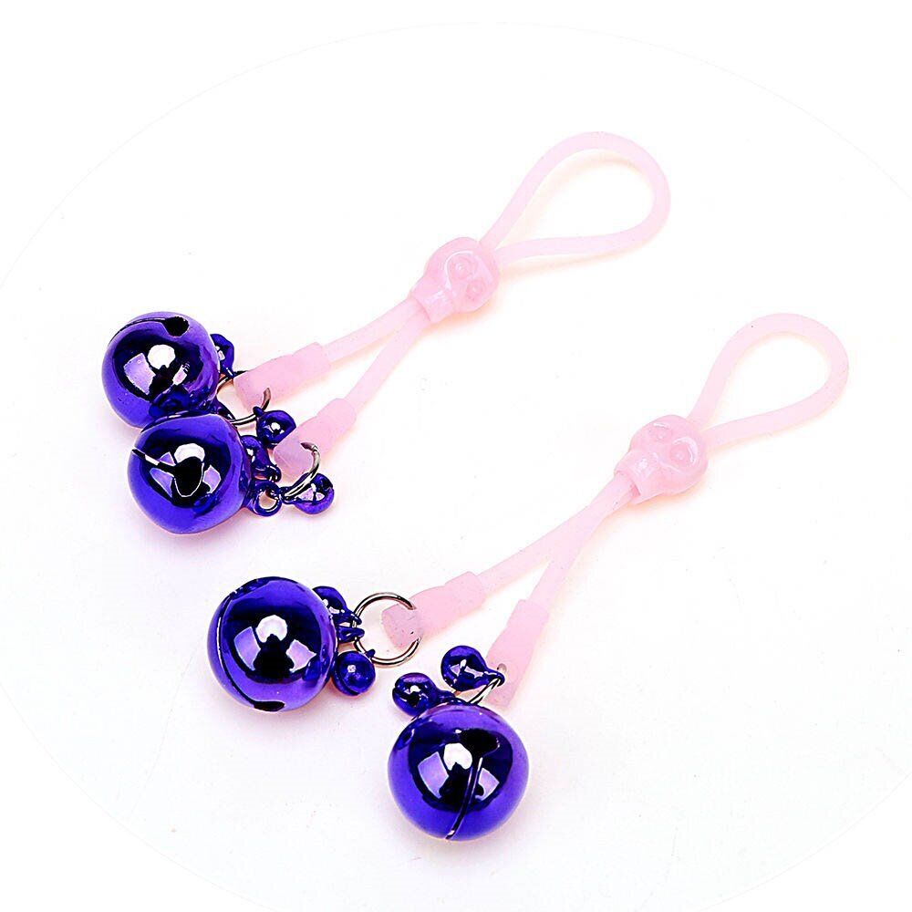 Nipple Clamps Tie with Bells SM Bondage Role Play Sex Toys for Couples