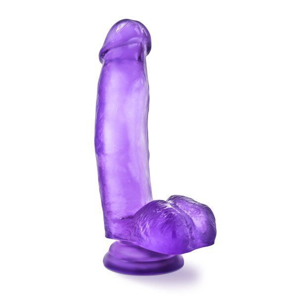 Realistic Jelly Dildo Dong Cock Balls Suction Cup Strap-on Harness Compatible