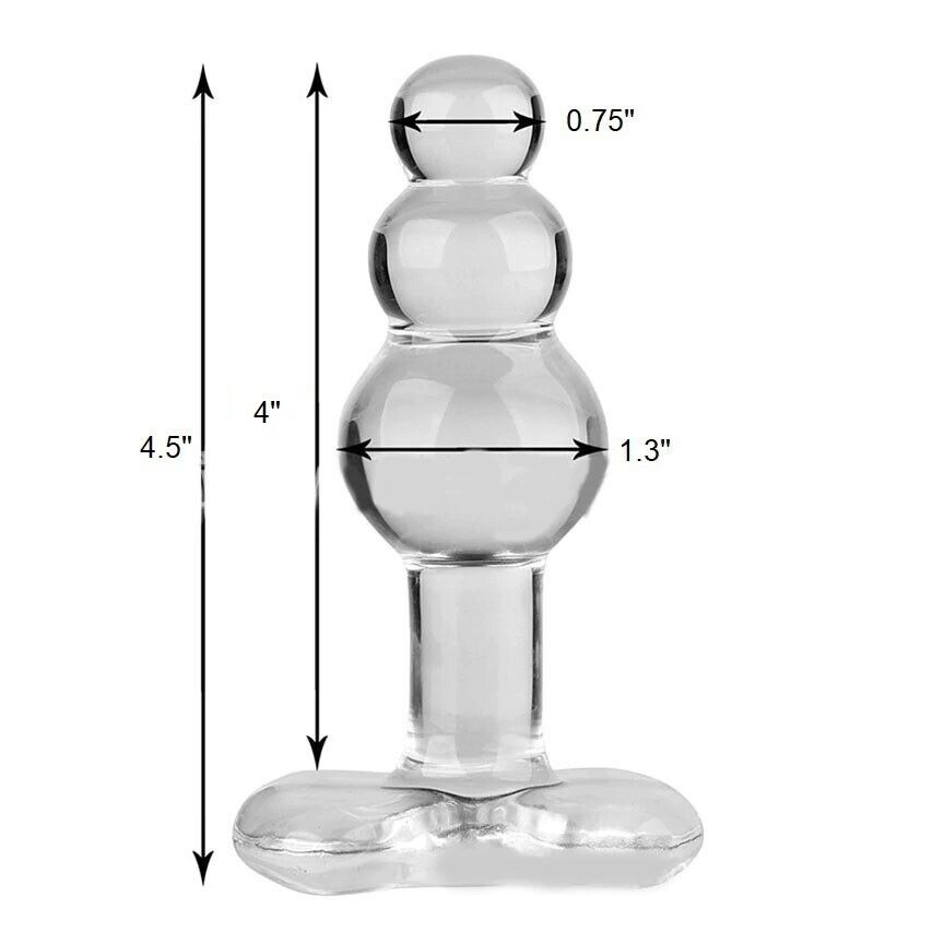 Beaded Glass Anal Butt Plug Dildo Beads Anal Sex Toys for Men Women Couples