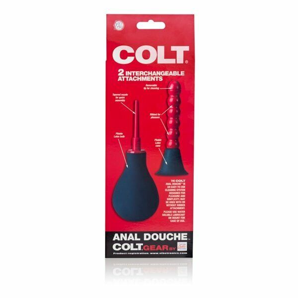 Colt Anal Douche Enema Personal Cleansing System with 2 Attachments