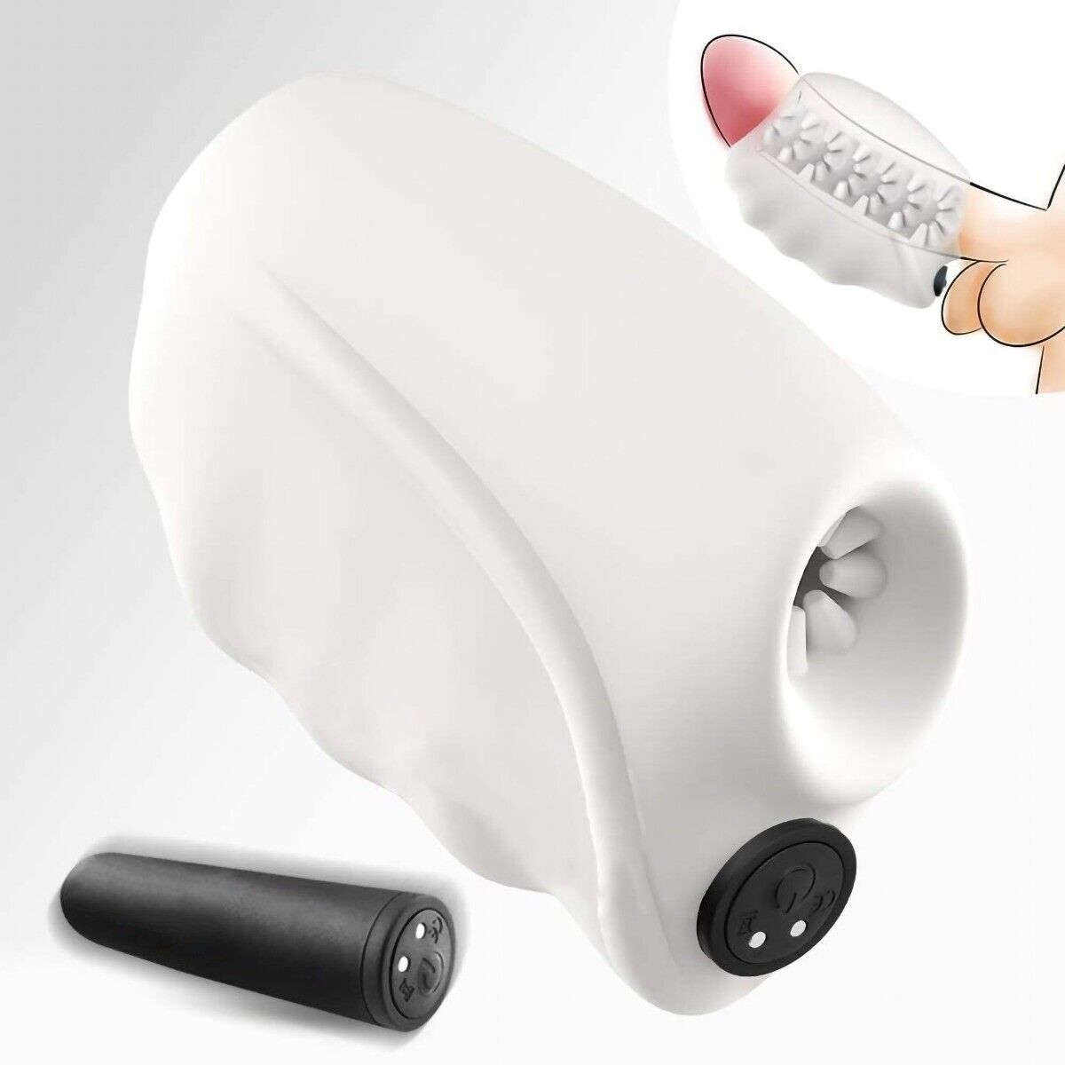 Vibrating Male Penis Stamina Cock Trainer Massager Masturbator Stroker Sleeve