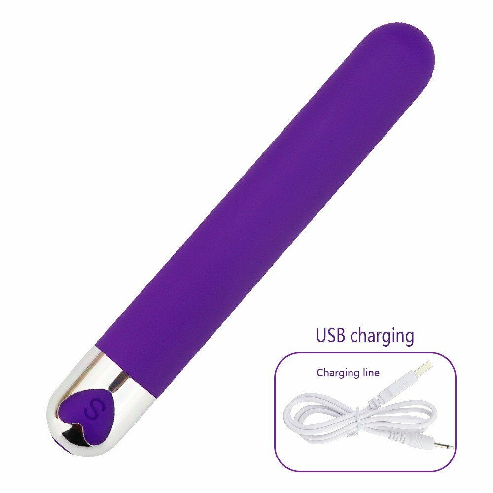 Rechargeable Extra Long Slim Slender Vibrating Bullet Vibrator Sex-toy for Women
