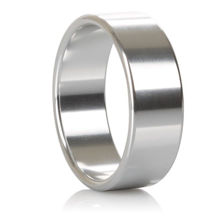 Smooth Seamless Alloy Metallic Aluminum Metal Penis Enhancer Cock Ring Band XL