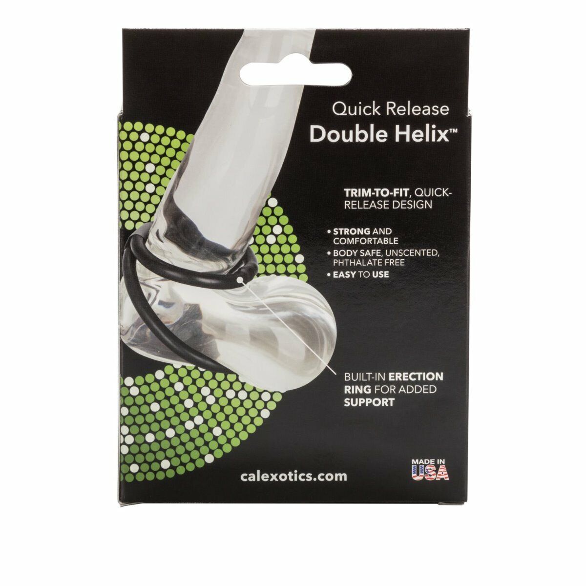 Double Helix Quick Release Penis Ring Cock Balls Ring Enhancer Erection Keeper