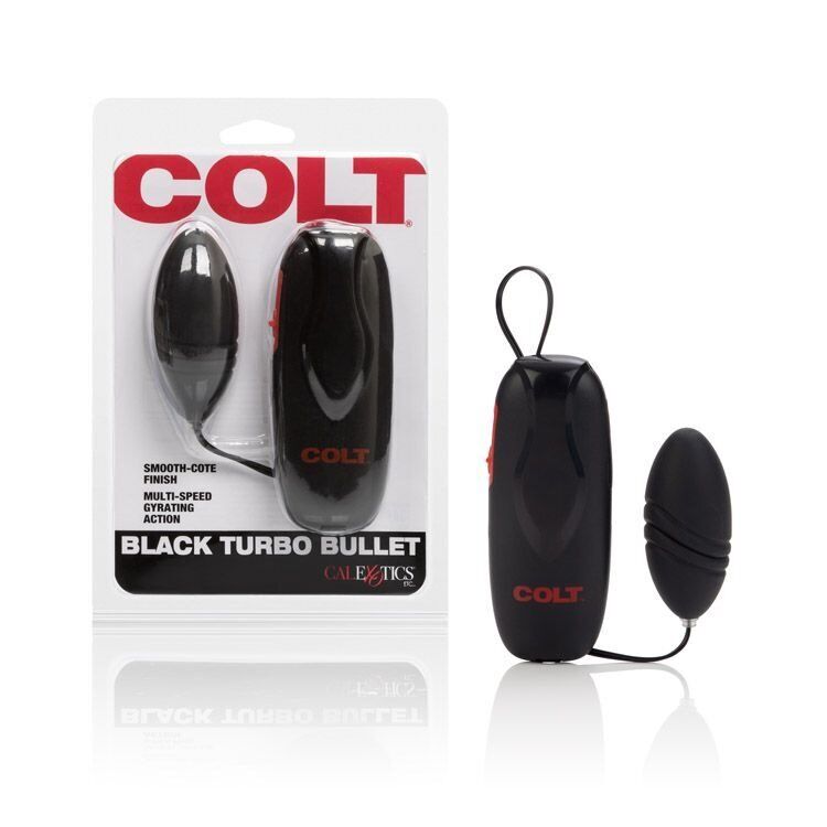 Vibrating COLT Turbo Black Bullet Discreet Beginner Sex Toy Egg Vibrator Vibe