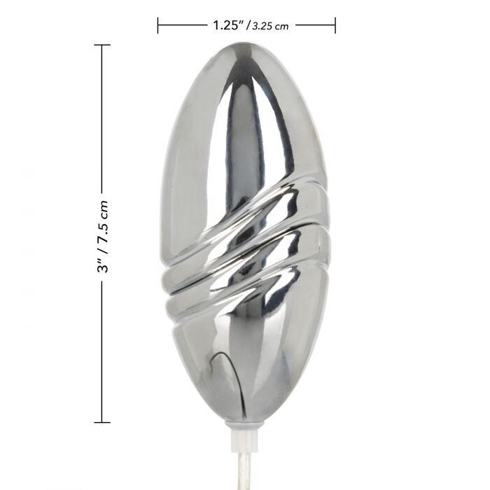 Waterproof Gyrating Silver Bullet Egg Vibrator Foreplay Sex-toy for Women Couple