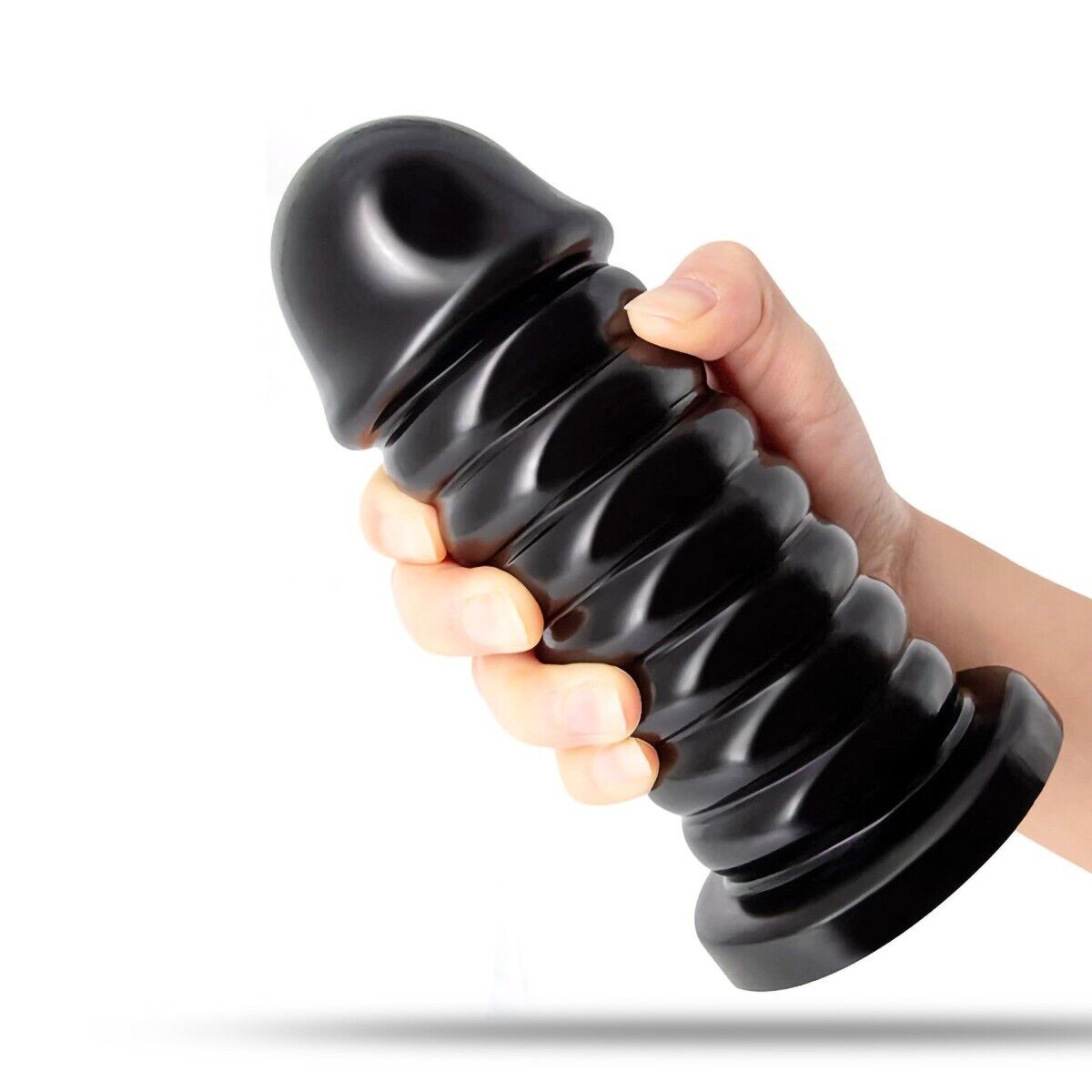 6.9" Large Ribbed Anal Butt Plug Dildo Stretcher Advanced Anal Play Sex Toy