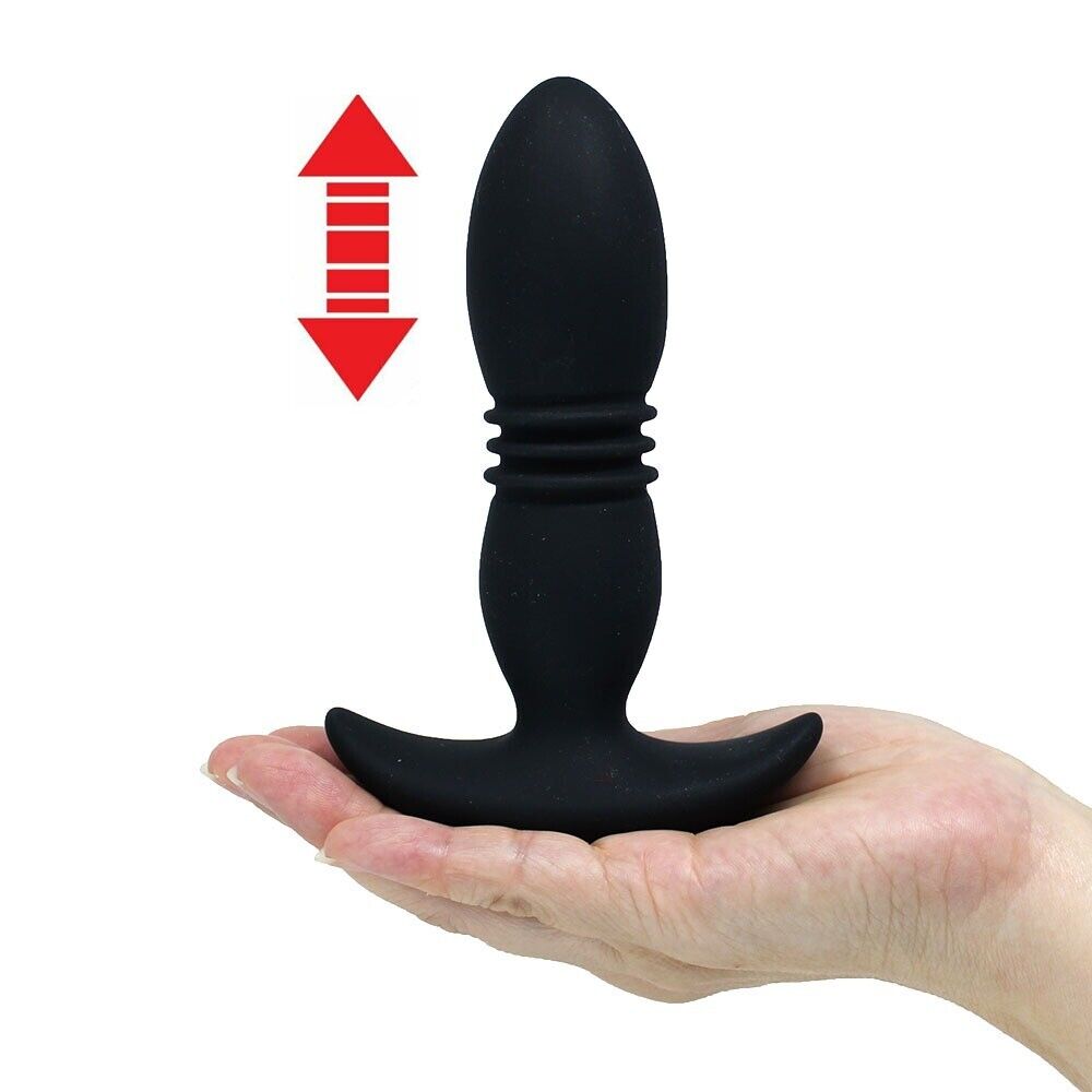 Rechargeable Wireless Remote Control Anal Vibe Butt Plug UP & DOWN Movement