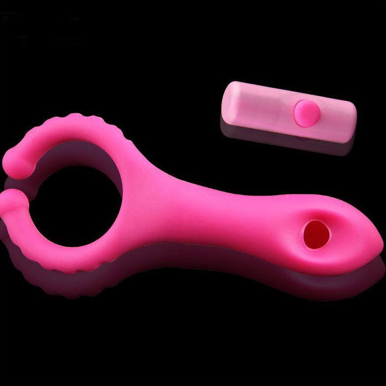 Wearable Vibrating Penis Clip Cock Ring G-spot Nipple Anal Vibe Couple Sex-toys