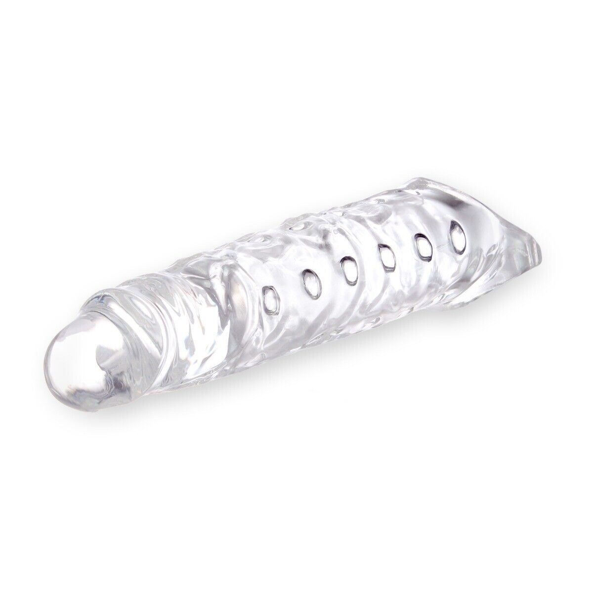 Clear 3" Cock Sheath Male Penis Extension Extender Girth Enhancer Enlarger