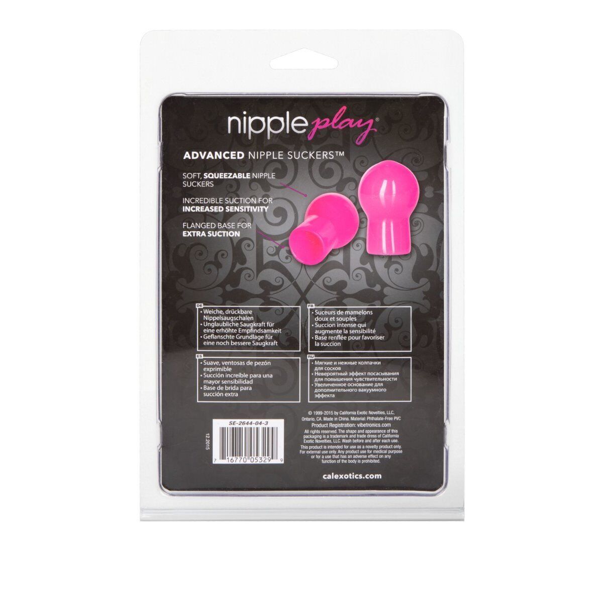 Fetish Fantasy Breast Play Pink Nipple Suckers Suction Pump SM Bondage Sex Toy