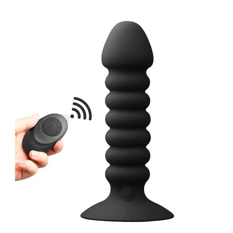 Wireless Remote Control Vibrating Anal Butt Plug Beads vibe Anal Trainer Sex Toy