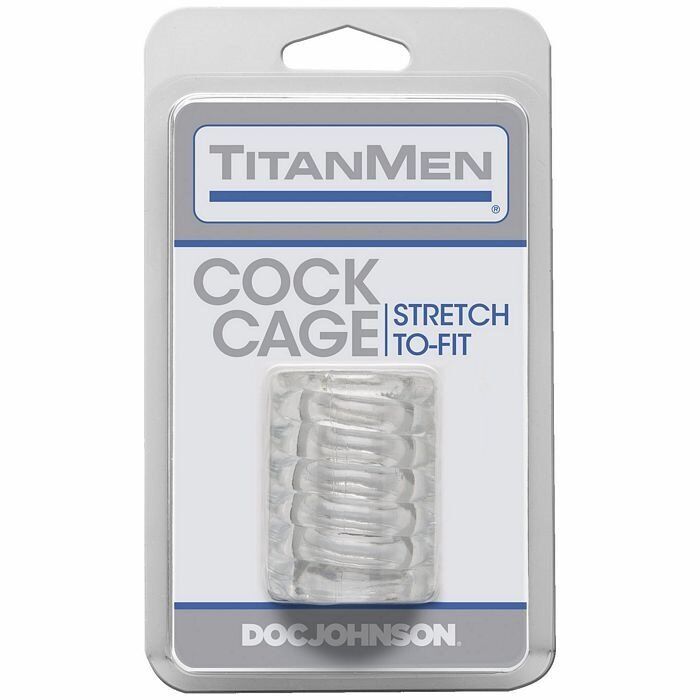 Doc Johnson TitanMen Stretch-To-Fit Cock Ring Penis Girth Enhancer Sleeve