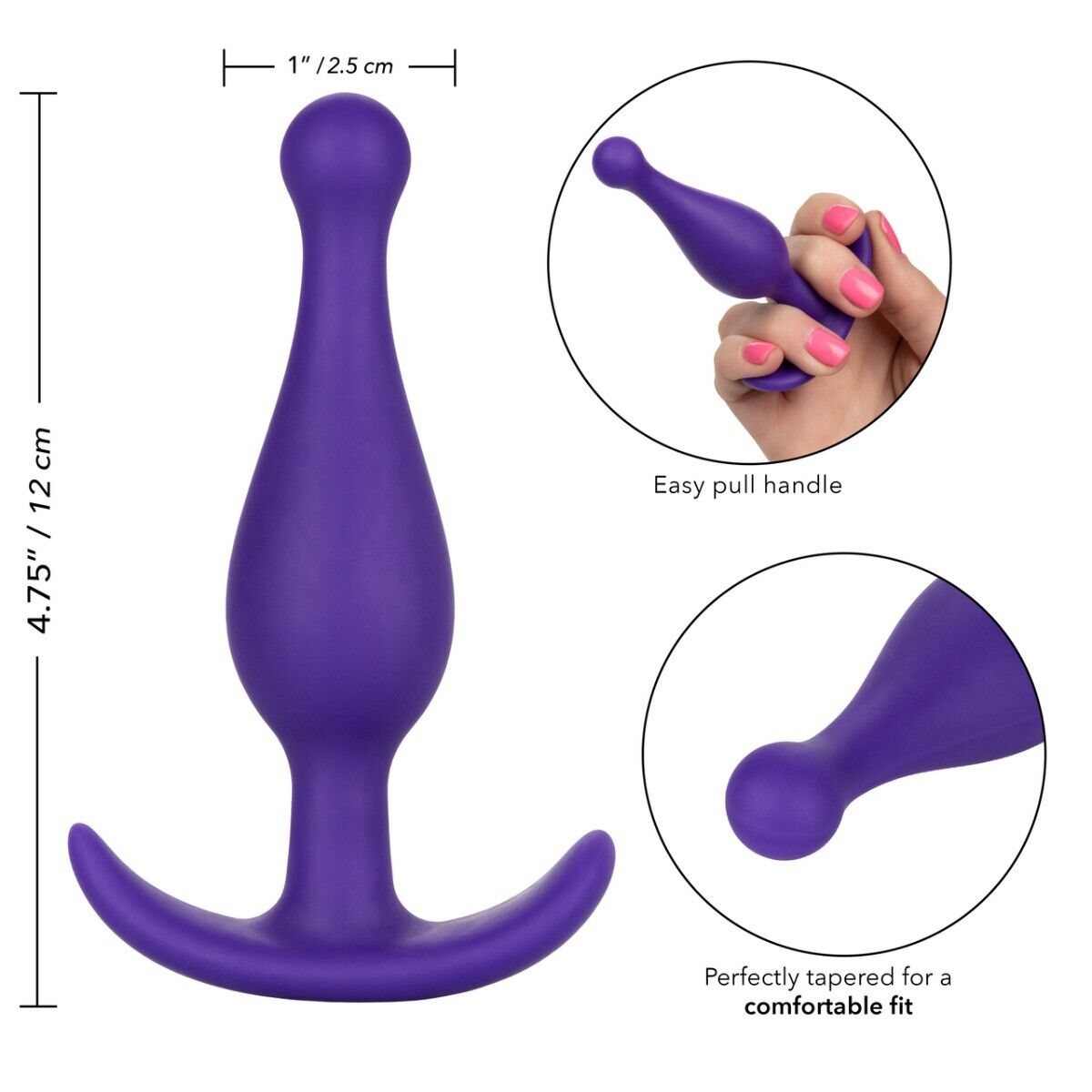 Flexible Bendable Slim Slender Silicone Beginner Anal Sex Toy Butt Plug Beads