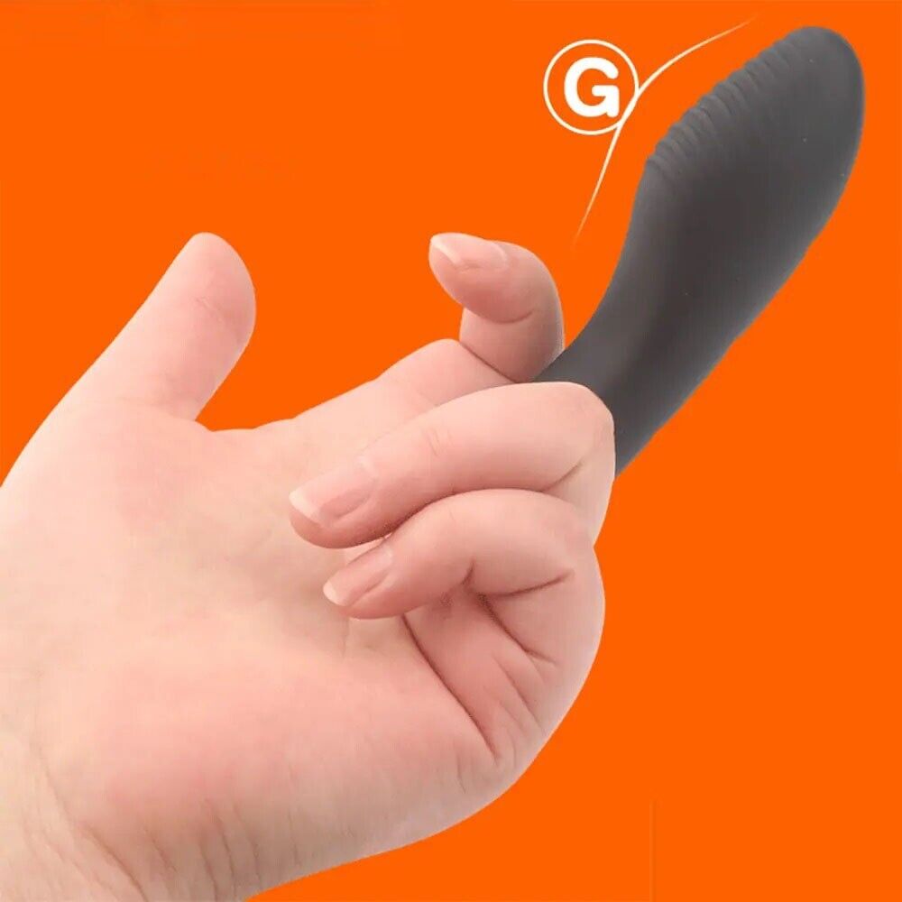 Silicone Finger Massager Vibrator Clit G-spot Foreplay Fingering Orgasm Vibe