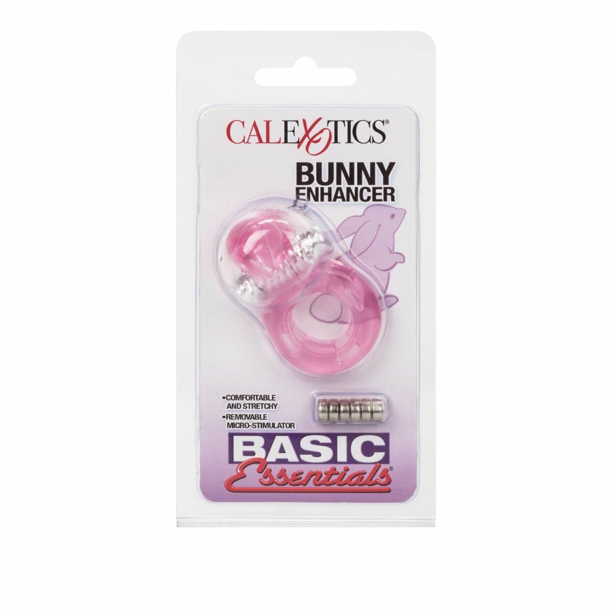 Basic Essentials Butterfly Enhancer Vibrating Penis Cock Ring Reusable Sex Toy