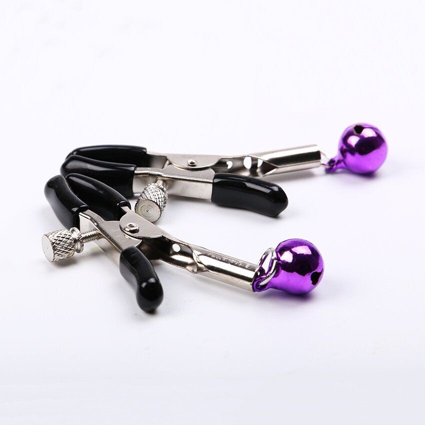 Fetish Nipple Clamps with Bells SM Bondage Role Play Sex Toys for Couples