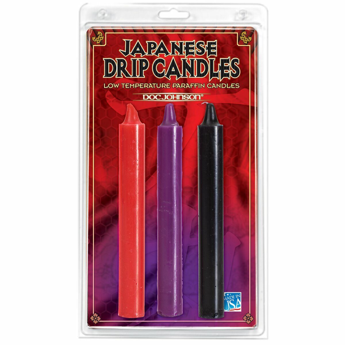 Japanese Drip Candles Set of 3 Low Temperature Paraffin Candle