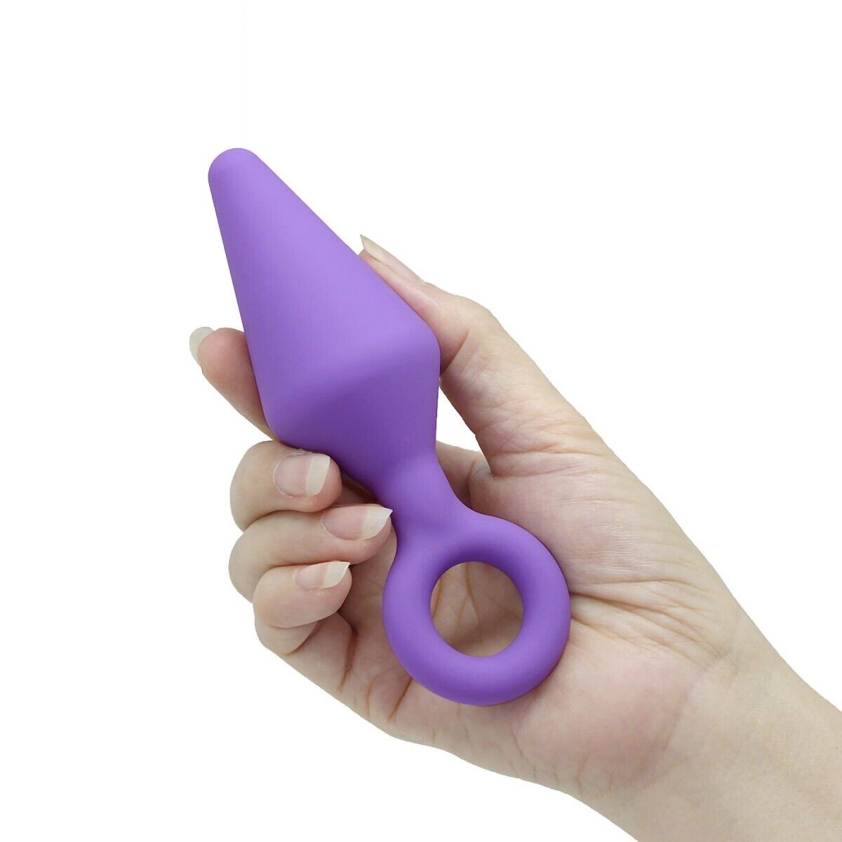 Silicone Anal Rimmer Butt Plug with Pull Ring Anal Sex Toys for Men Women Couple