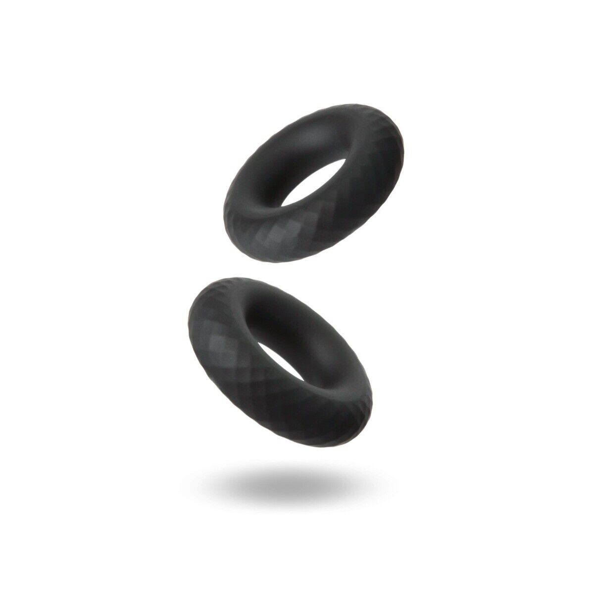 2 Stretchy Thick Donut Silicone Male Penis Enhancer Prolong Delay Sex Cock Ring