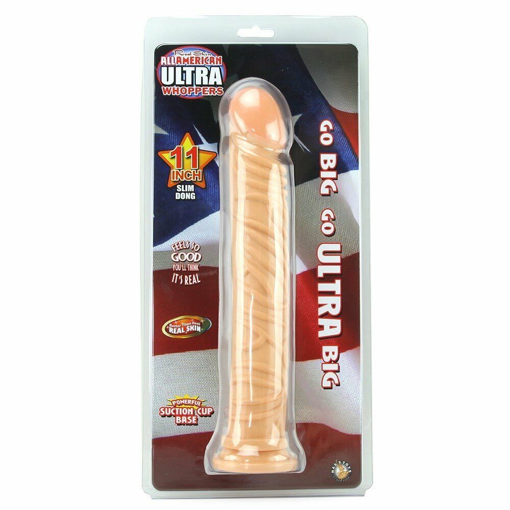 All American Ultra Whoppers 11" Slim Realistic Extra Long XL Dildo Dildoe Dong