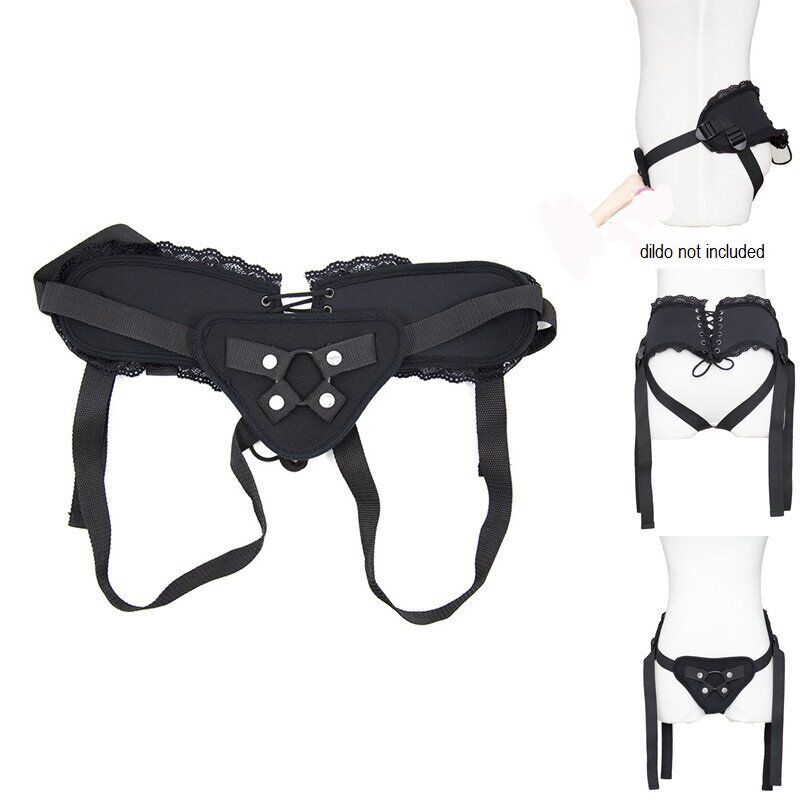 Laced Corset Style Universal Strap On Harness with Rubber O Ring Sex Toys