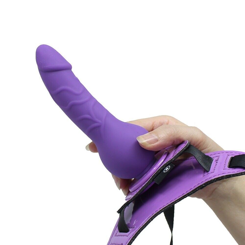 Beginner Strap-on Harness Silicone Dildo Dong Sex-toys for Lesbian Couples