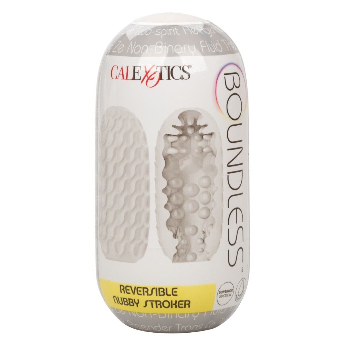 Boundless Reversible Clear Nubby Stroker Male Masturbator Sleeve Sex Toy