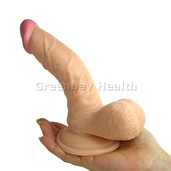 Beginner 5" Flexible Bendable Realistic Cock Dildo Dong w/ Handsfree Suction Cup