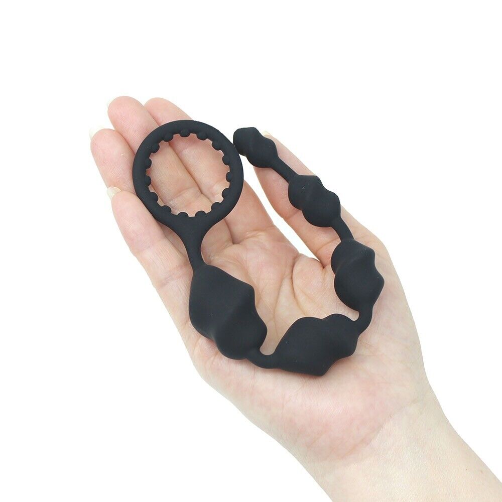 Silicone Flexible Spiral Anal Beads Butt Plug Beginner Couple Anal Play Sex Toys