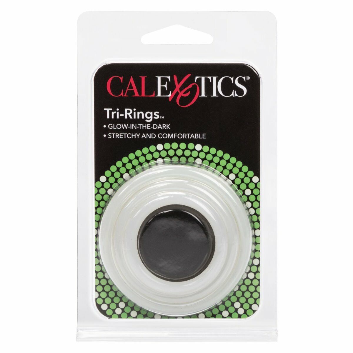 Stretchy Tri-Rings 3 Glow in the Dark Penis Enhancer Cock Rings Set of 3