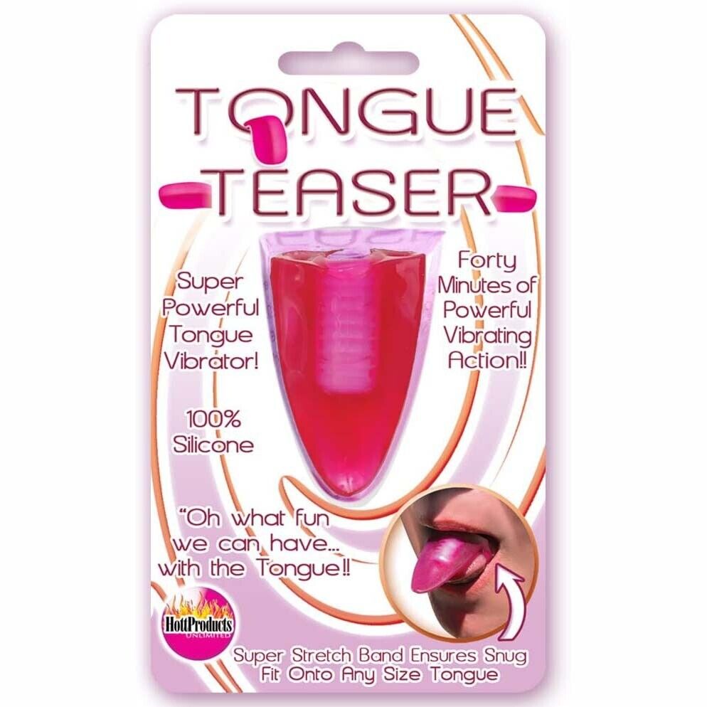 Vibrating Tongue Teaser Vibrator Vibe Ring Couple Foreplay Orgasm Oral Sex Toy