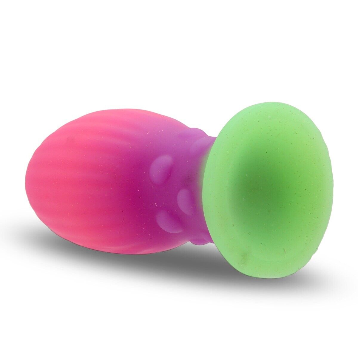 2Pk Glow in the Dark Silicone Anal Egg Butt Plug Trainer Combo Sex Toy