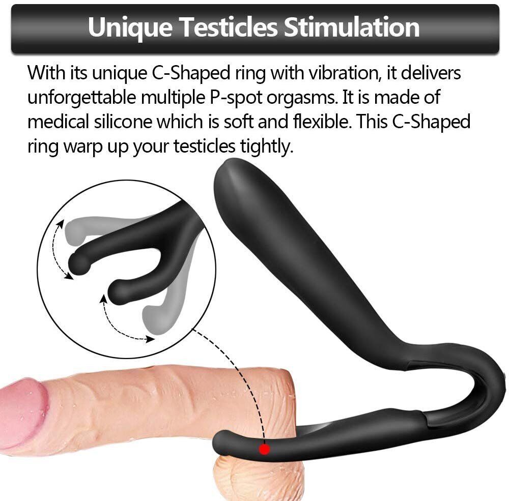 Wireless Remote Control Come Hither Vibrating Prostate Massager Anal Vibe Plug