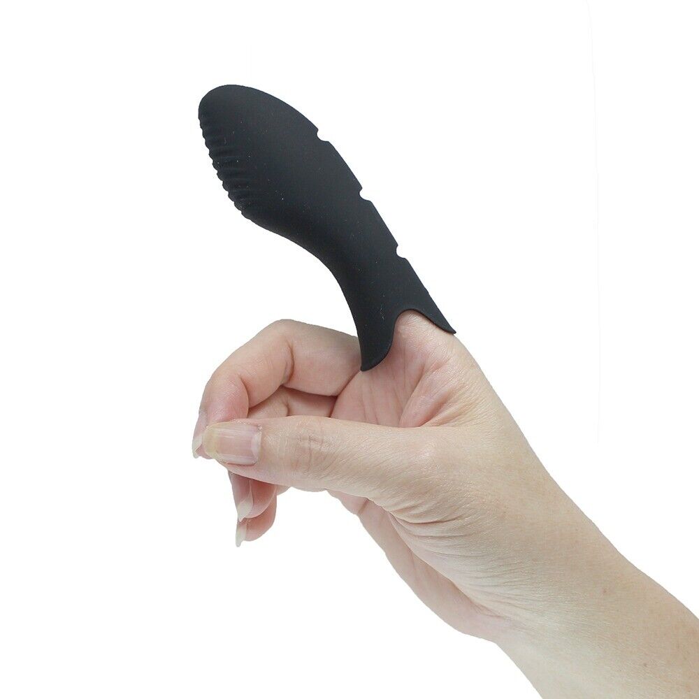 Silicone Finger Massager Vibrator Clit G-spot Foreplay Fingering Orgasm Vibe