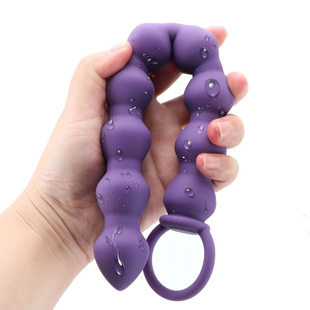 Silicone Bendable Flexible Large Anal Beads Butt Plug Anal Trainer Sex Toys