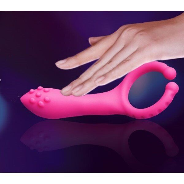 Wearable Vibrating Penis Clip Cock Ring G-spot Nipple Anal Vibe Couple Sex-toys