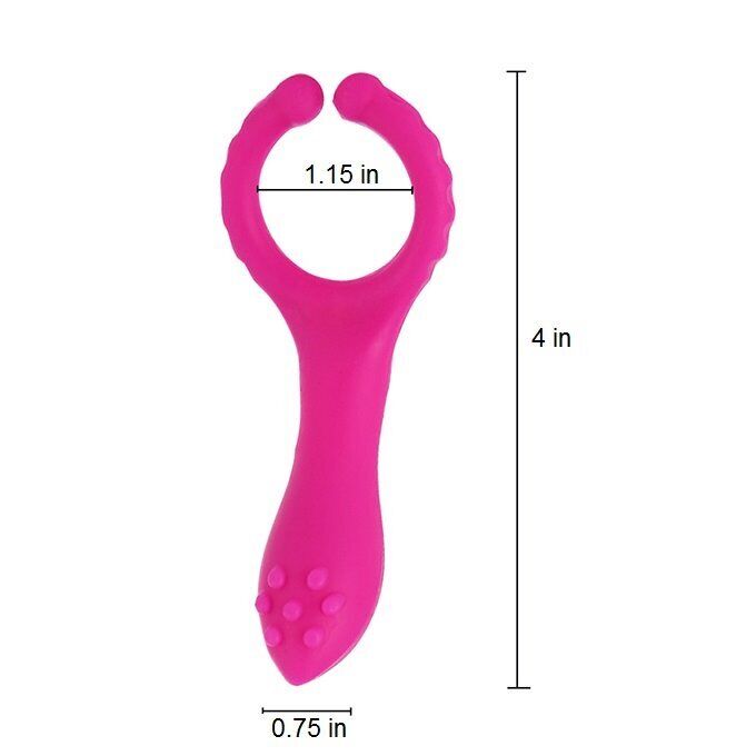 Wearable Vibrating Penis Clip Cock Ring G-spot Nipple Anal Vibe Couple Sex-toys