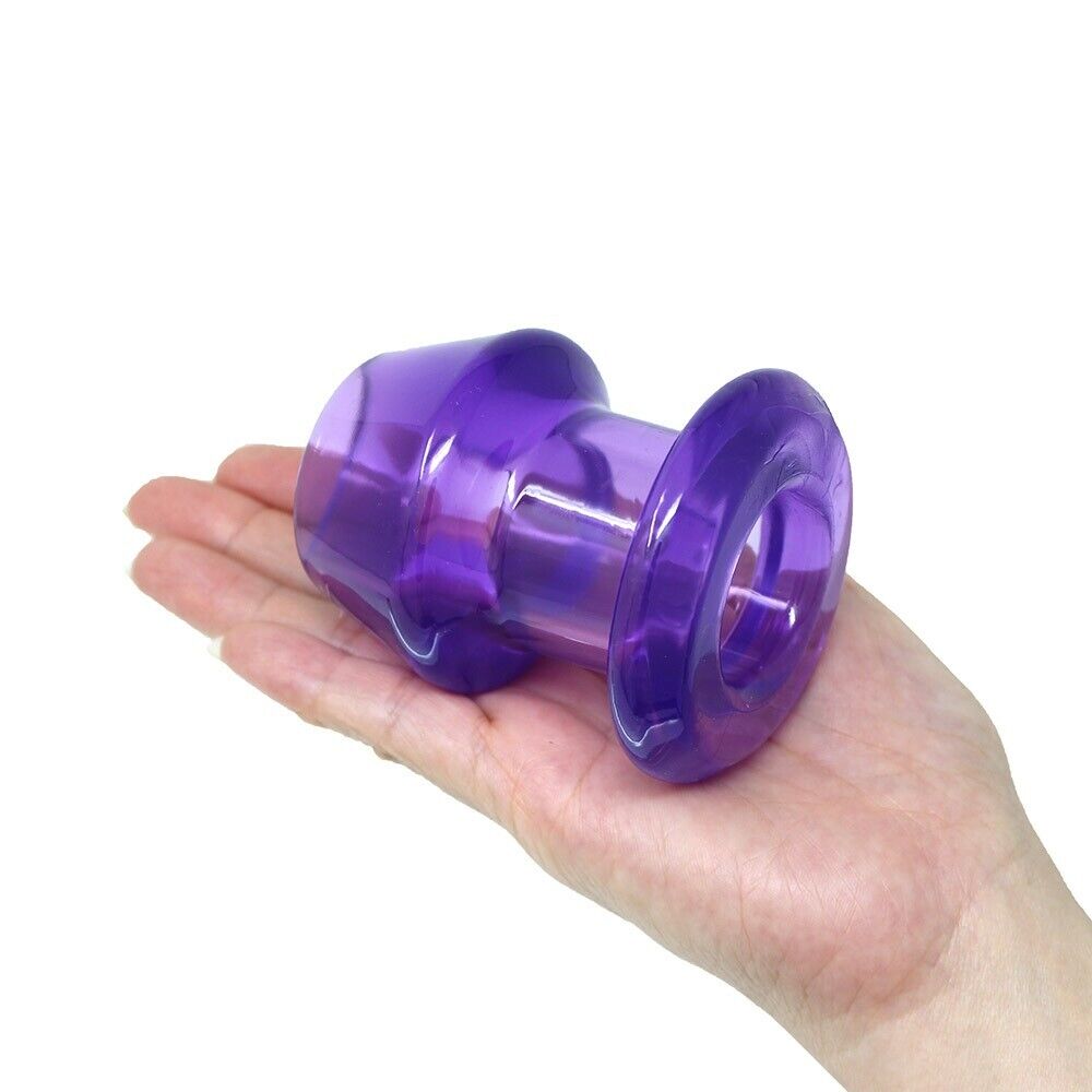 2.4" Jelly Full Access Peeker Hollow Anal Expanding Tunnel Dilator Butt Plug