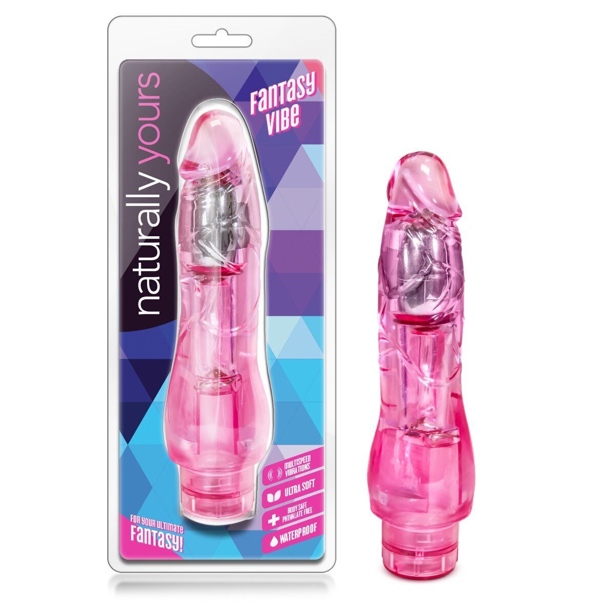 Waterproof Thick Jelly Realistic Vibrating Dildo Cock Vibe G-spot Anal Vibrator