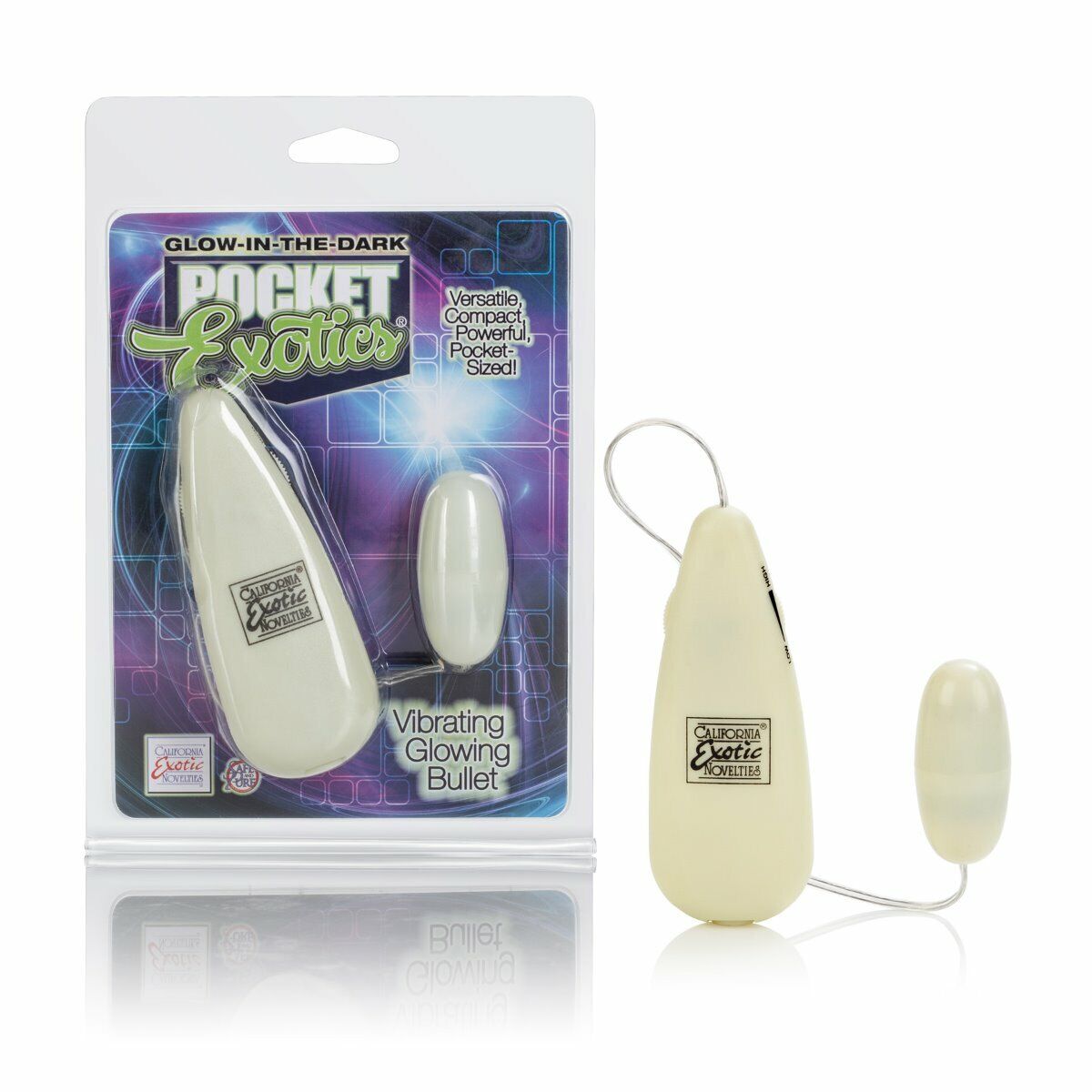 Glow-in-the-Dark Vibrating Glowing Pocket Bullet Vibe Sex-toys for Women