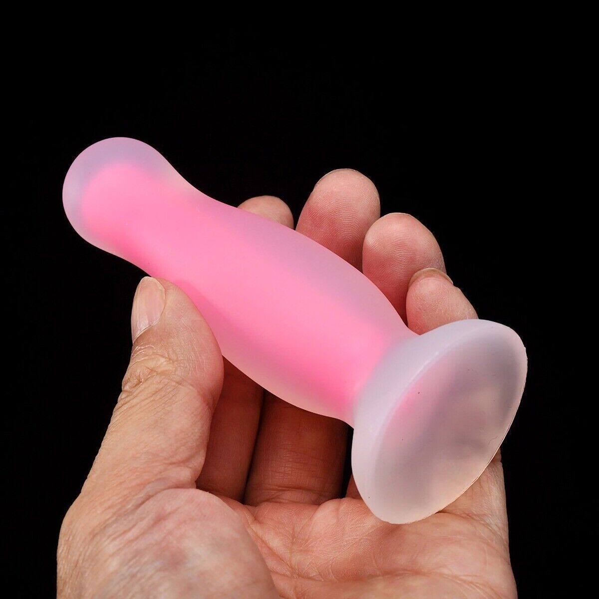 Glow-in-the-Dark Silicone Anal Trainer Butt Plug Dildo Combo Anal Sex Toys