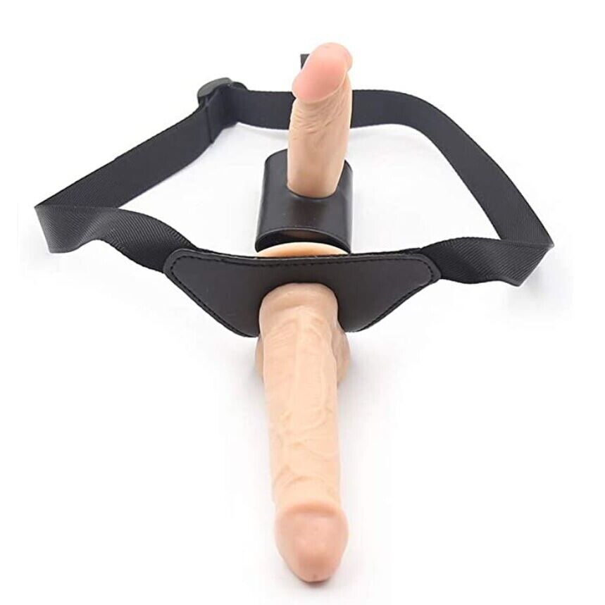 Double Penetration Strap-On Harness Realistic G-spot Anal Dildo Lesbian Sex Toys