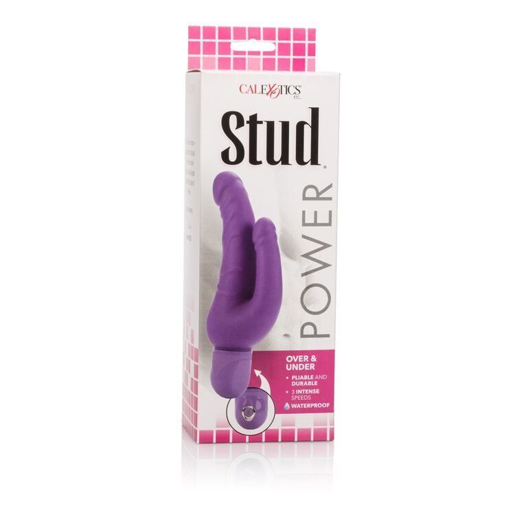 Waterproof Vaginal G-spot Anal DP Double Penetration Vibe Vibrator Dildo Dong