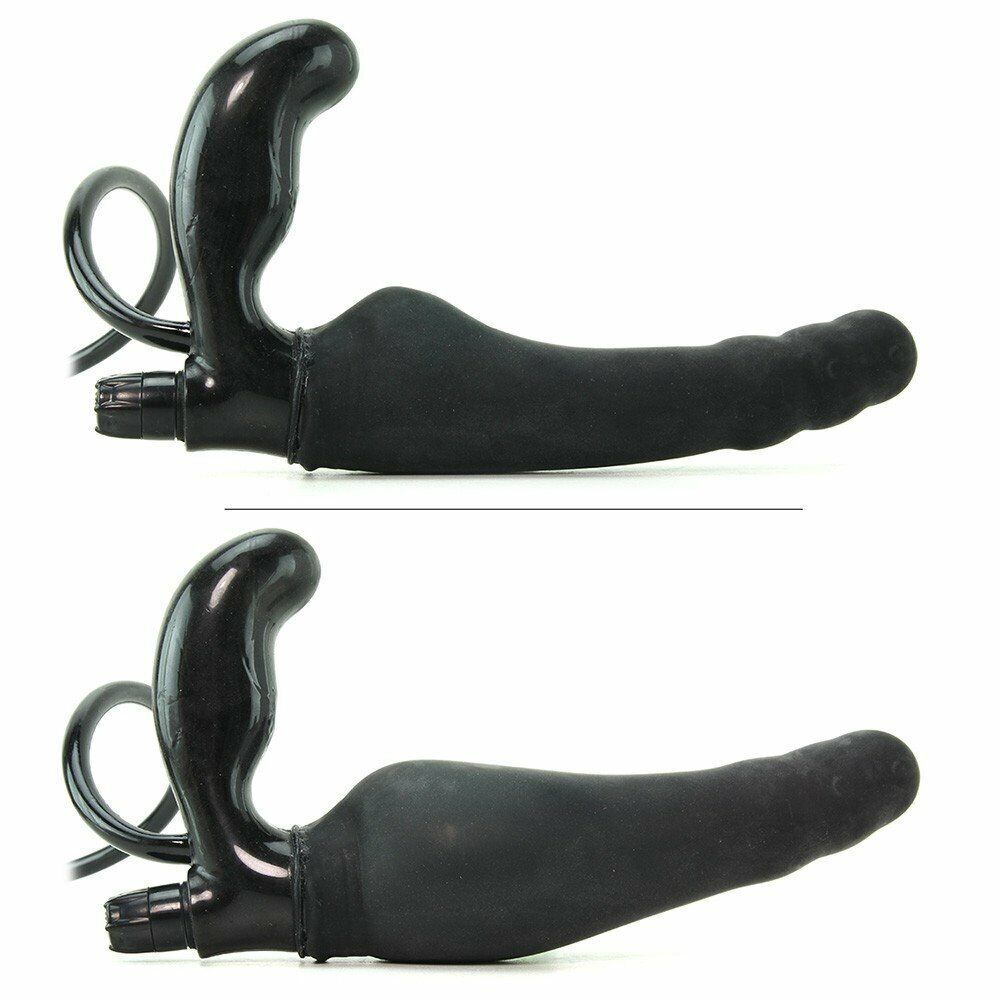 Mack Tuff Vibrating Inflatable Enforcer Strapless Strap-on G-spot Dildo Dong