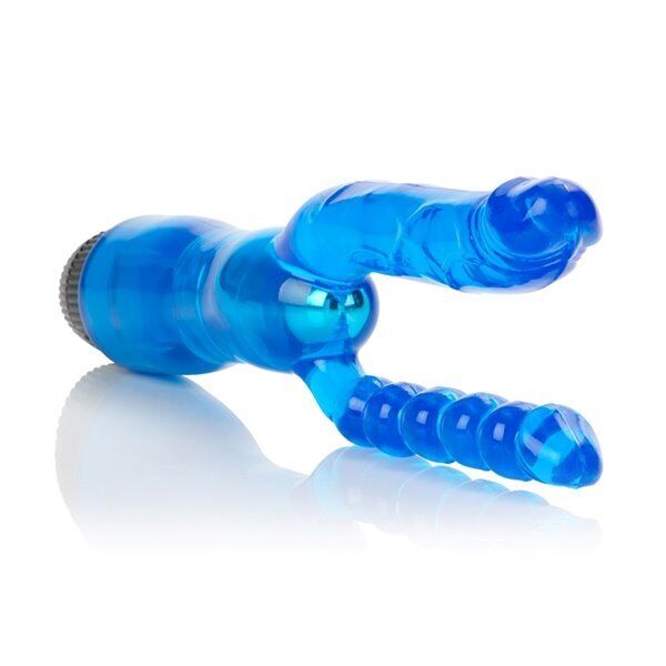 Dual Penetrator Clit G-spot Anal DP Sex Double Penetration Vibe Vibrator Dildo