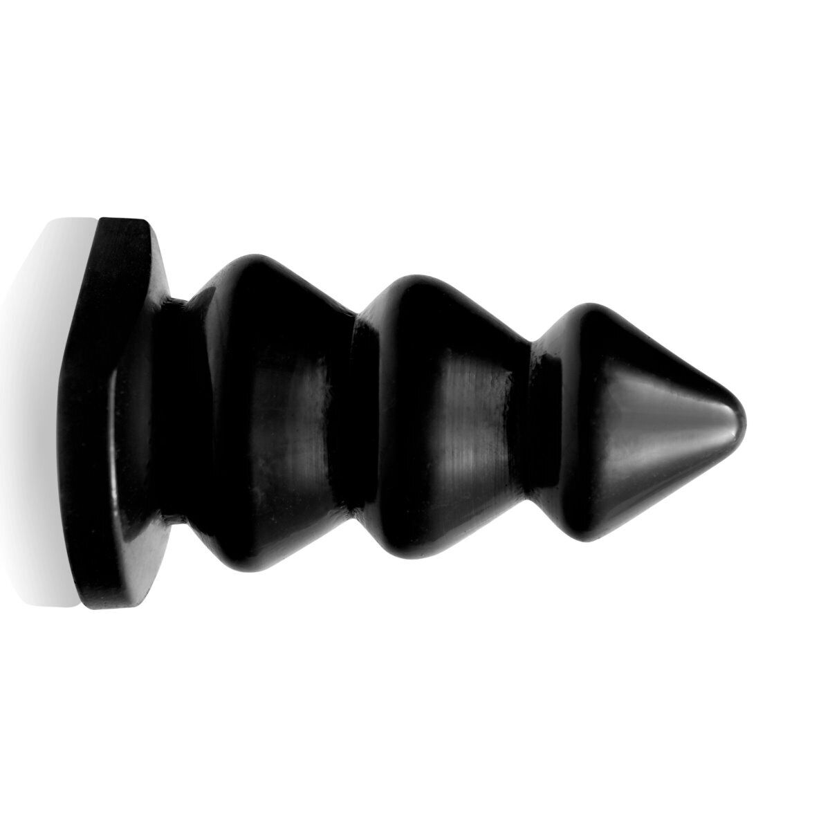Black Ignite Ribbed Triple Bump x Large Anal Butt Plug Sex Toys for Men Women