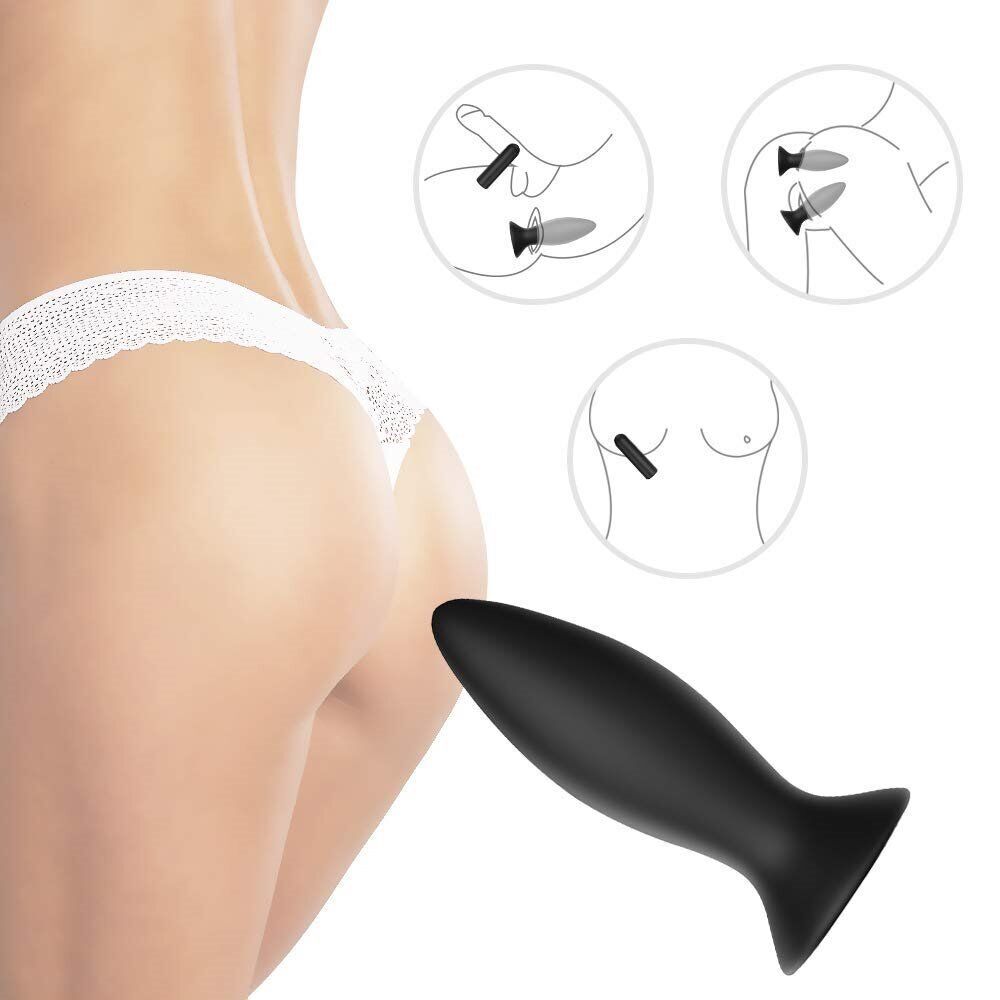 Wireless Remote Control Anal Trainer Butt Plug Vibe Sex Toys for Couples Men